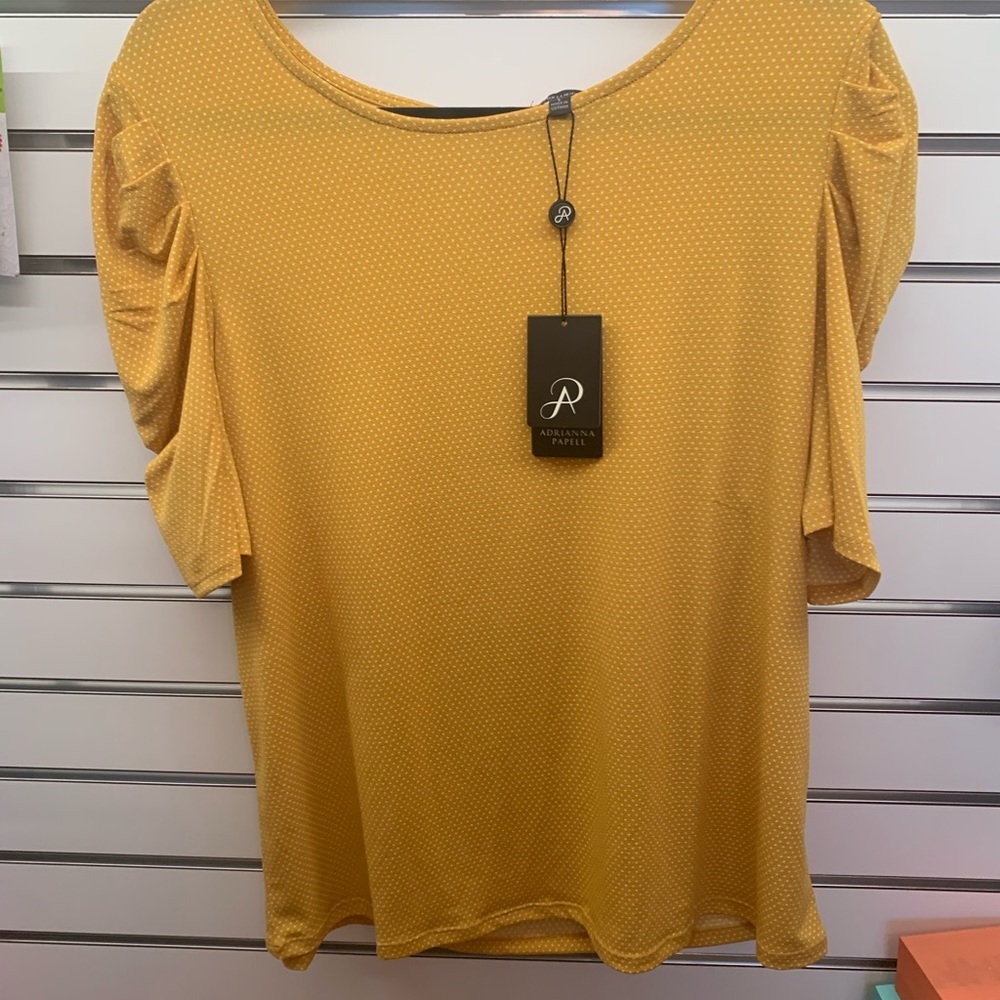 Pleated sleeve top
